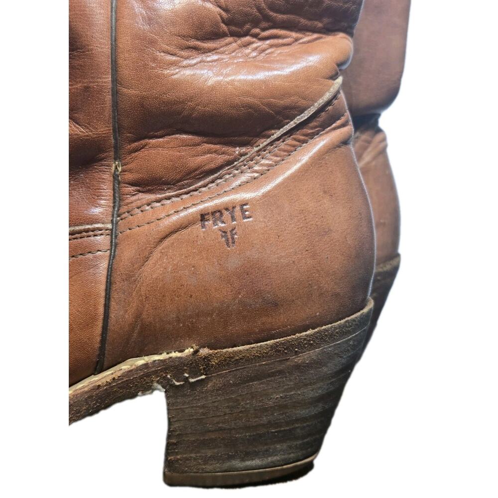 FRYE Size 10 D Billy Pull On Cowboy Western Leather Boot 5H06784 Made in USA